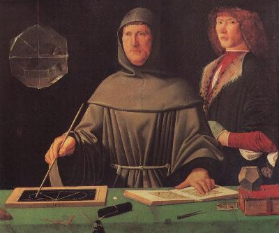 Luca Pacioli, portrait attributed to Jacopo de Barbari