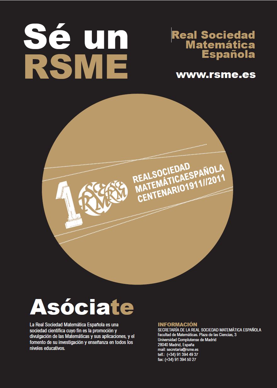 Inscripción Real Sociedad Matemática Española